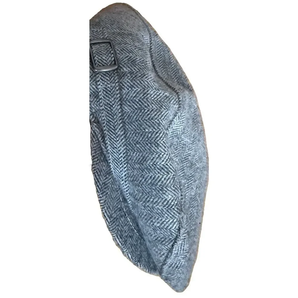 JANIE AND JACK New’s Boy Wool Gray Herringbone Cap Wedding Photoshoot Size 2-3